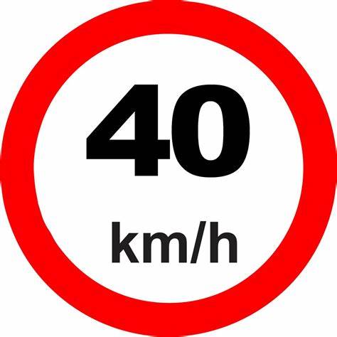 limite 40 km/h