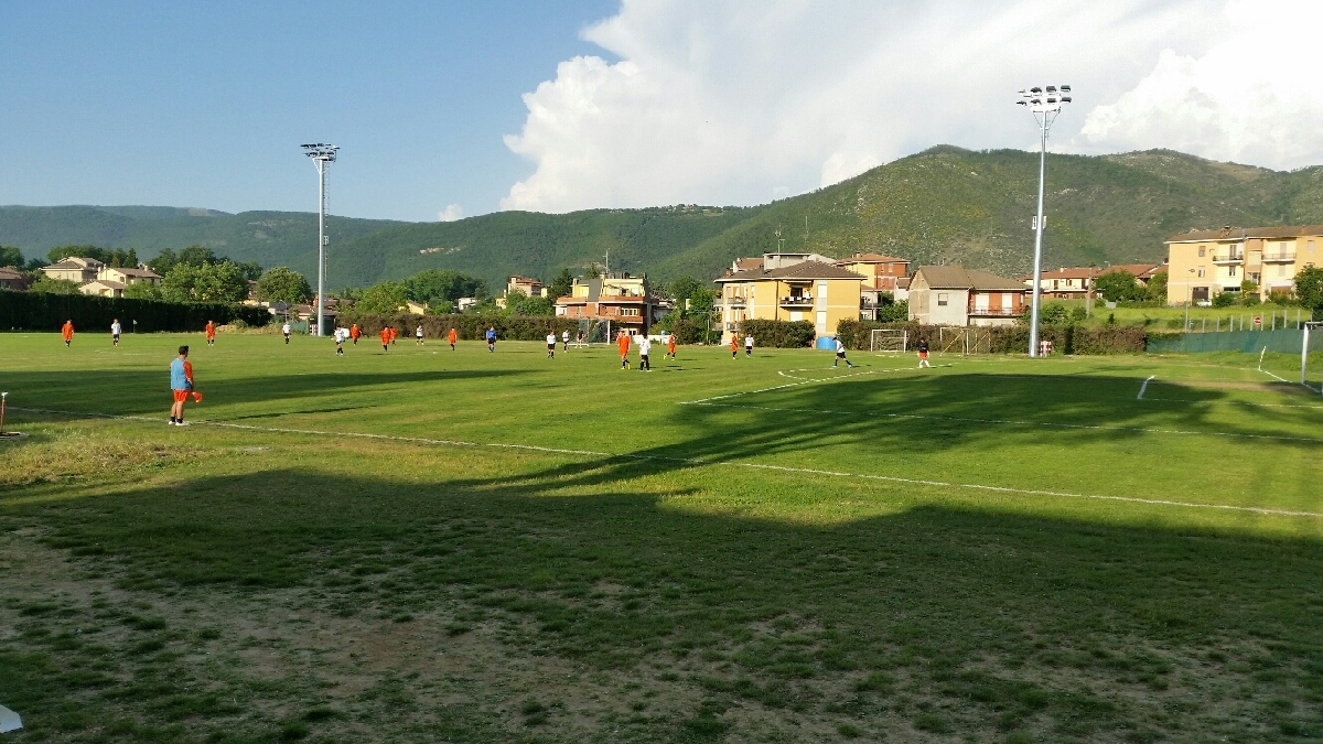 il campo di calcio di Acquasparta 