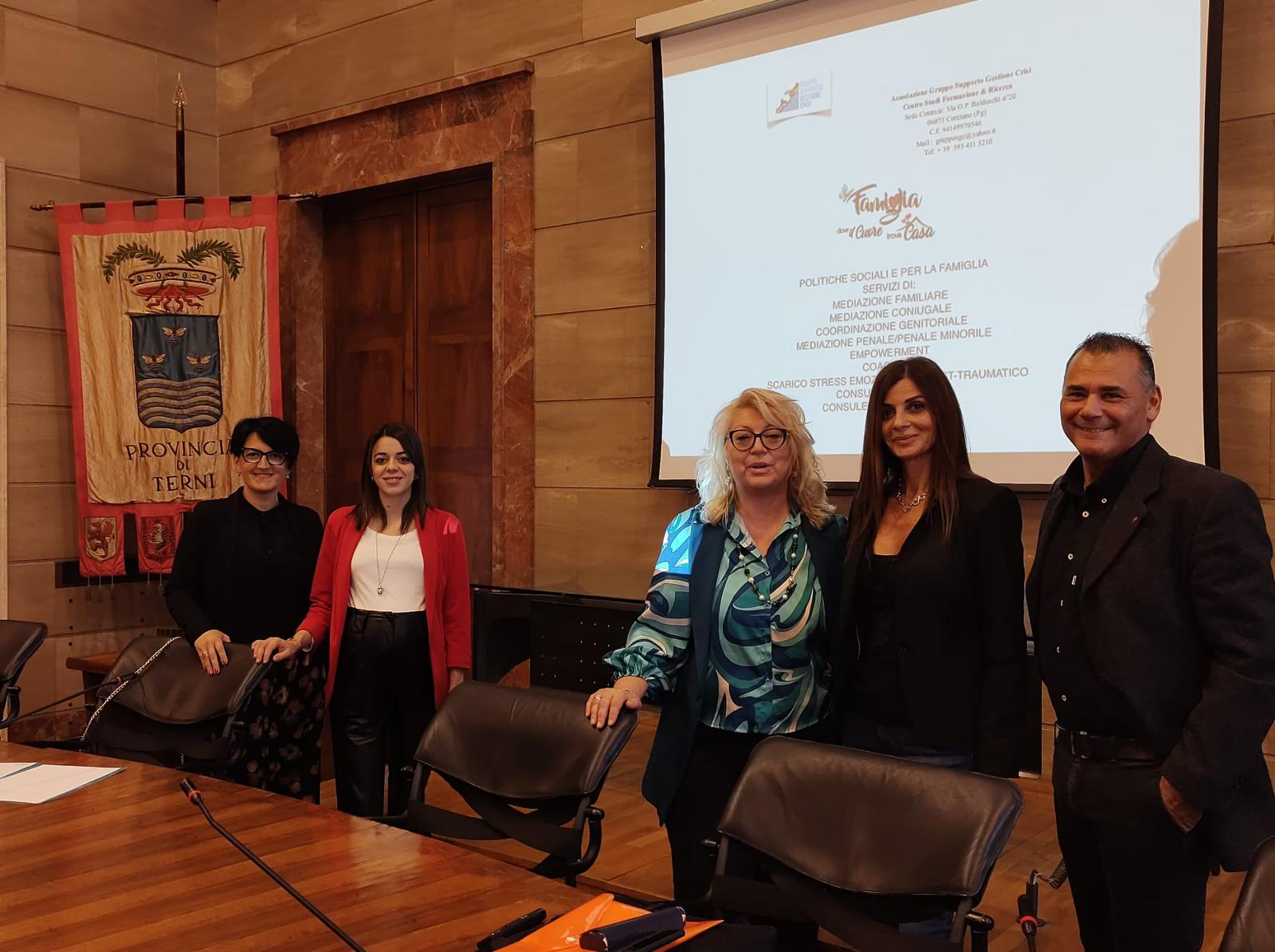 Un momento della conferenza stampa