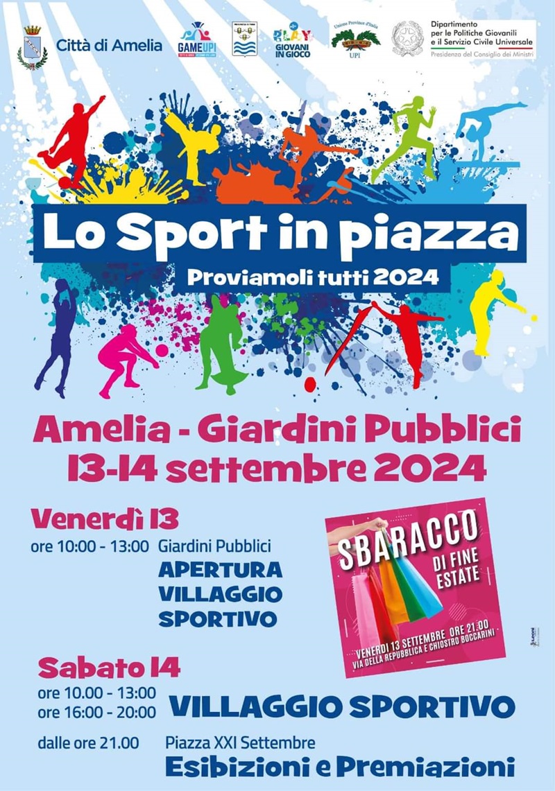 amelia sport in piazza