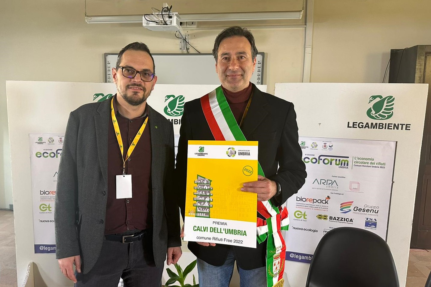 La premiazione a Legambiente