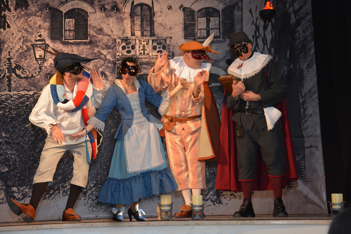 le maschere della commedia dell'arte