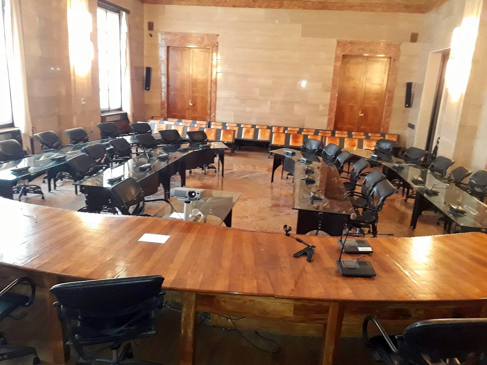 la sala del Consiglio provinciale 